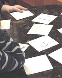Sample 3: A test of a paper prototype of a 'genetics' game, with small children as players